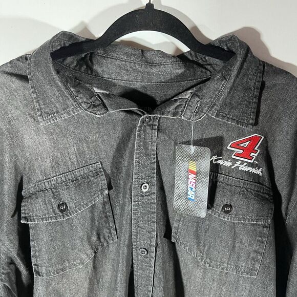 Antigua NASCAR Kevin Harvick #4 Button Up Shirt Men's XL - NEW with Tags! - Picture 2 of 7